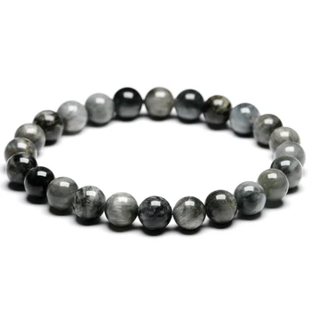 Genuine AAA+ Natural Stone Grey Eagle Eye Falcon Eye Beads Bracelet Men Women Jewelry Beaded Jewellery Unisex Healing Power Gift
Genuine AAA+ Natural Stone Grey Eagle Eye Falcon Eye Beads Bracelet Men Women Jewelry Beaded Jewellery Unisex Healing Power Gift