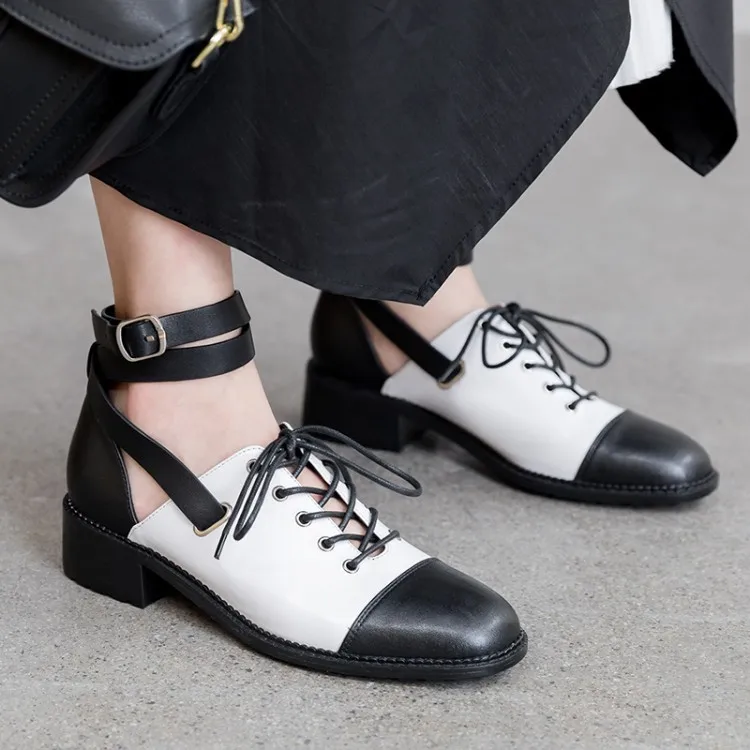 PXELENA Rome Gladiator Pumps Women Genuine Cow Leather Med Heels Lace Up Buckle Mixed Color Office Lady Shoes 2019 Autumn Brand
PXELENA Rome Gladiator Pumps Women Genuine Cow Leather Med Heels Lace Up Buckle Mixed Color Office Lady Shoes 2019 Autumn Brand