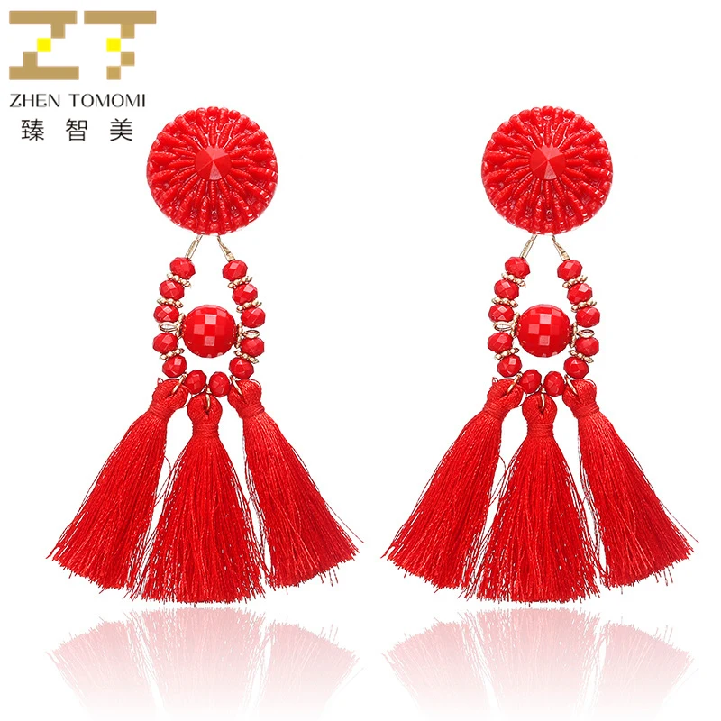 2019 Hot Women's Fashion Luxury Resin Beads Earrings Bohemian Long Statement Tassel Drop Earrings For Women Jewelry Female Gifts
2019 Hot Women's Fashion Luxury Resin Beads Earrings Bohemian Long Statement Tassel Drop Earrings For Women Jewelry Female Gifts