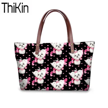 THIKIN Women Shoulder Messenger Bags Maltese Florals Printing Handbags Ladies Hand Tote Bags for Females Top-Handle Bag Femme
THIKIN Women Shoulder Messenger Bags Maltese Florals Printing Handbags Ladies Hand Tote Bags for Females Top-Handle Bag Femme