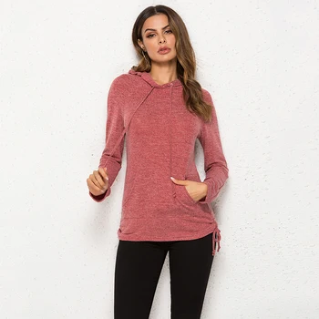 European and American new Women Hoodies Sweatshirts Pullover Irregular hem drawstring raglan Hooded Sweatshirt Outerwear Tops
European and American new Women Hoodies Sweatshirts Pullover Irregular hem drawstring raglan Hooded Sweatshirt Outerwear Tops
