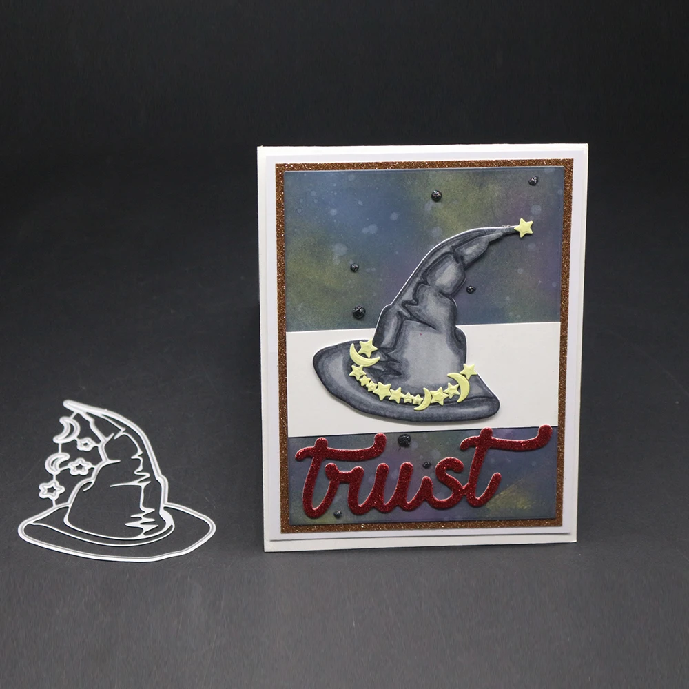Witch Hat Craft Mould Metal Cutting Dies For DIY Scrapbooking Album Decoration Embossing Cut Dies 8x6.9CM
Witch Hat Craft Mould Metal Cutting Dies For DIY Scrapbooking Album Decoration Embossing Cut Dies 8x6.9CM