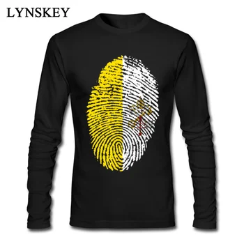 2018 Simple Stylish Vatican Fingerprint Man Tops & Tees Long Sleeve Geek Black T-shirts Cotton Personalized Pattern
2018 Simple Stylish Vatican Fingerprint Man Tops & Tees Long Sleeve Geek Black T-shirts Cotton Personalized Pattern
