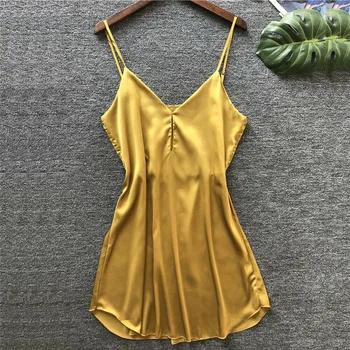 2019 Women's Sexy Lingerie Nightgown Summer Dress Sleeveless Night Dress Sleepwear Babydoll Nighty Satin Homewear Plus Size
2019 Women's Sexy Lingerie Nightgown Summer Dress Sleeveless Night Dress Sleepwear Babydoll Nighty Satin Homewear Plus Size
