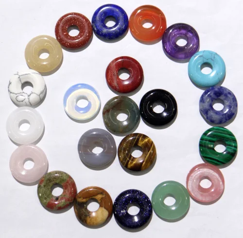 35mm natural stone Turquoises Quartz crystal tiger eye donut charm pendant for diy jewelry making Necklace Accessories12pcs
35mm natural stone Turquoises Quartz crystal tiger eye donut charm pendant for diy jewelry making Necklace Accessories12pcs