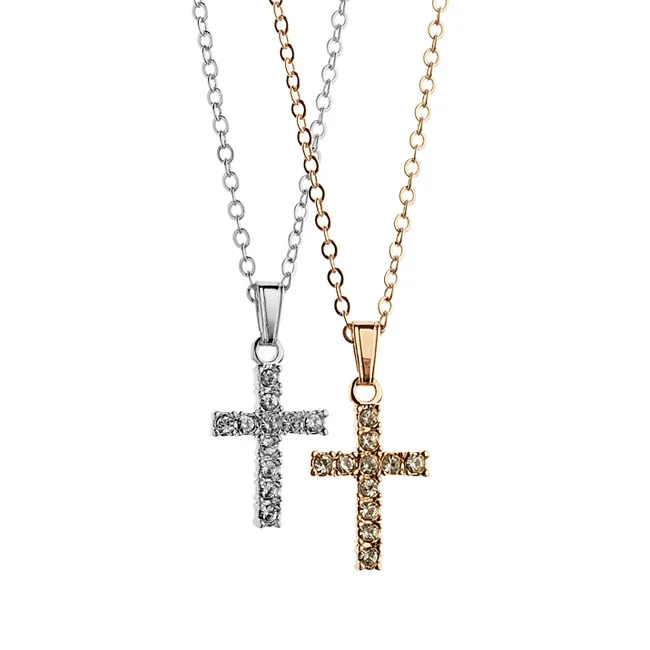 Новый американский смарт-игольчатый Кристалл из австрийского ожерелье с крестом
