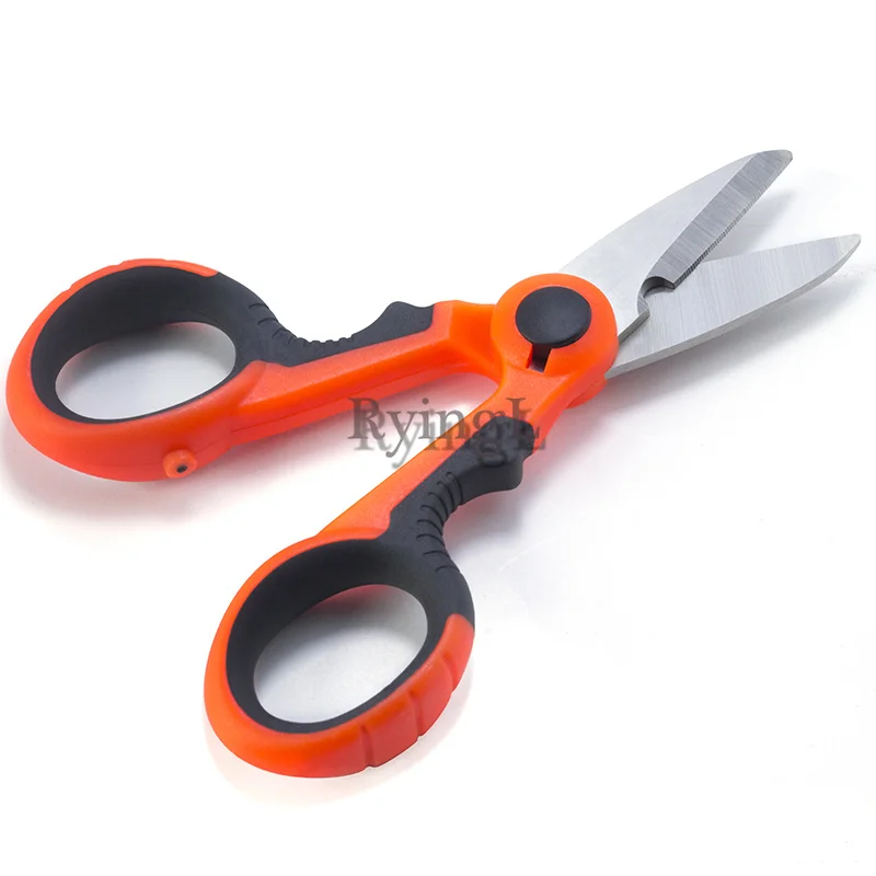 # Multi Purpose Electrician Scissors Cable Wire Stipper Cutter Knife Stainless Steel 145mm
# Multi Purpose Electrician Scissors Cable Wire Stipper Cutter Knife Stainless Steel 145mm