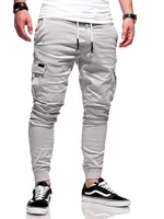 Men's Pants Casual Bodybuilding Running Pants Autumn Sports Pants Men's Casual Harem Pants M-3XL image