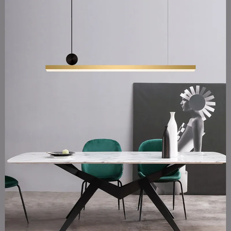 Nordic Stainless Steel Led pendent light Modern Brass Color Design Long Strip Living Room Bar Hotel Hall restauran Light Fixture
Nordic Stainless Steel Led pendent light Modern Brass Color Design Long Strip Living Room Bar Hotel Hall restauran Light Fixture