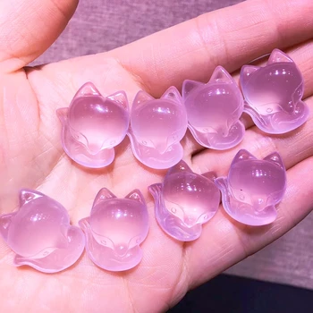 Drop shipping!!!Natural rose fox pendant quartz crystal dots healing Christmas gifts
Drop shipping!!!Natural rose fox pendant quartz crystal dots healing Christmas gifts