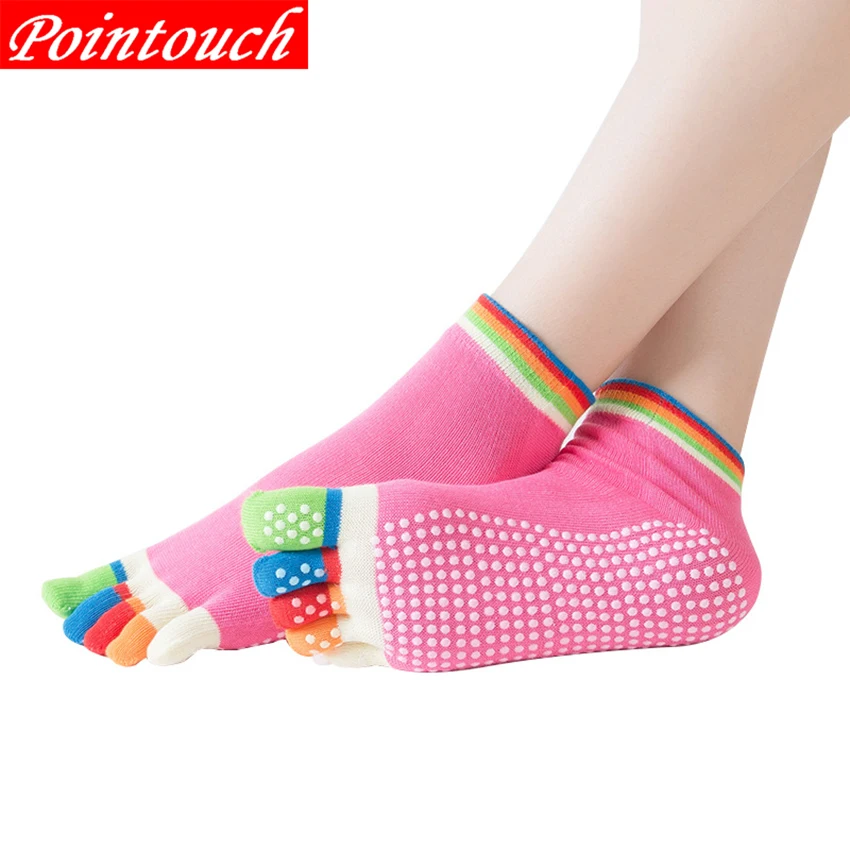 Pointouch Socks Women 100% Cotton Sport Socks Pink Bottom Skidproof Non-slip Toe Five Fingers Toe Girls Socks Breathable
Pointouch Socks Women 100% Cotton Sport Socks Pink Bottom Skidproof Non-slip Toe Five Fingers Toe Girls Socks Breathable
