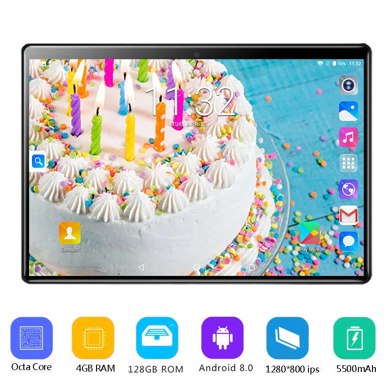 2019 New 10 inch tablet Android 8.0 Octa Core 4GB RAM 128GB ROM 8 Cores 1280*800 IPS 2.5D Glass Screen GPS Tablets 10.1 Gifts
2019 New 10 inch tablet Android 8.0 Octa Core 4GB RAM 128GB ROM 8 Cores 1280*800 IPS 2.5D Glass Screen GPS Tablets 10.1 Gifts