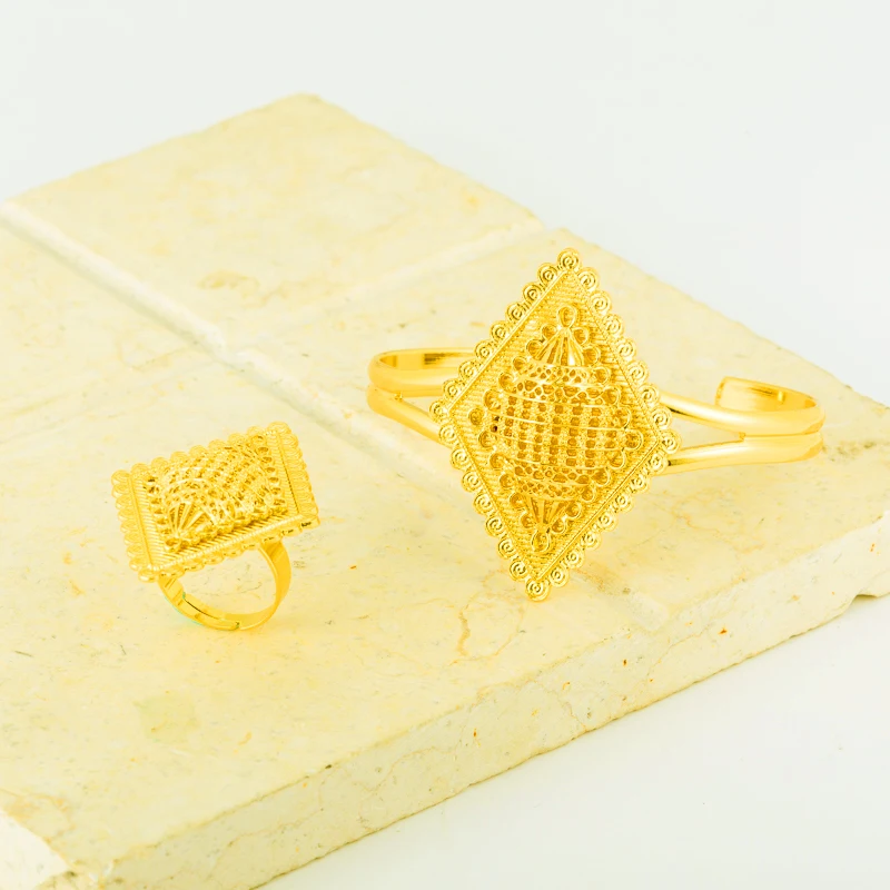 Ethiopian Jewelry Gold Color Eritrea Habesha Sudan set African Bridal Wedding Jewellery Pendant Necklace Earring Arab for Women Ethiopian Jewelry Gold Color Eritrea Habesha Sudan set African Bridal Wedding Jewellery Pendant Necklace Earring Arab for Women