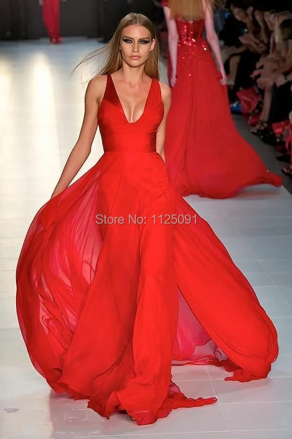 2019 Quickly Delivery Sexy Deep V Neck Pleat Floor Length Long Red Chiffon Celebrity Dresses Custom Made High Quality
2019 Quickly Delivery Sexy Deep V Neck Pleat Floor Length Long Red Chiffon Celebrity Dresses Custom Made High Quality