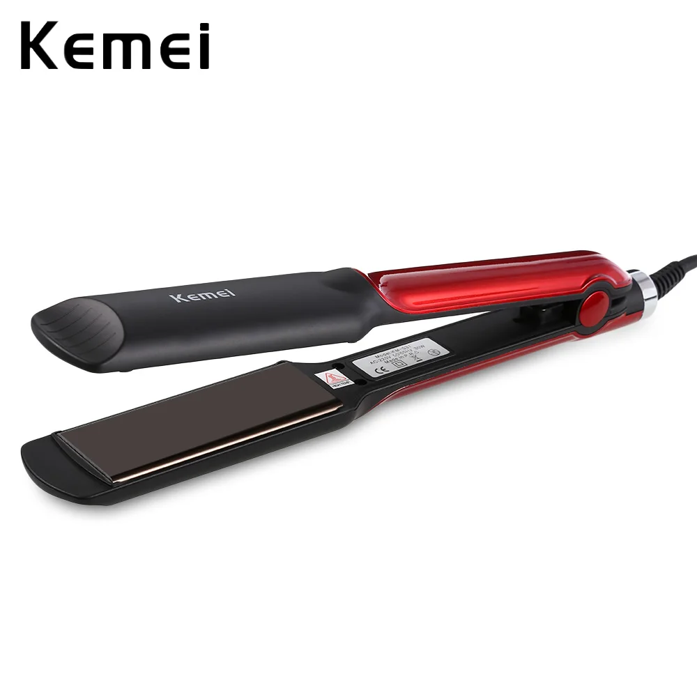 

Kemei KM-531 Wet / Dry Ceramic Coating Professional Electric Hair Straightener Styling Hair Fast Heating Hair Splint