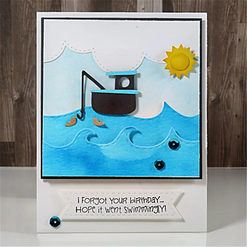 Eastshape Fishing Boat Metal Cutting Dies Scrapbooking For Making Cards Photo Album Decorative Embossing DIY Crafts Stencils
Eastshape Fishing Boat Metal Cutting Dies Scrapbooking For Making Cards Photo Album Decorative Embossing DIY Crafts Stencils