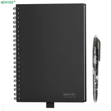 Bloc de notas NEWYES A5 Smart reutilizable borrable de papel para portátil microondas Wave Cloud Erase forrado con pluma Envío Directo regalo personalizado(China)