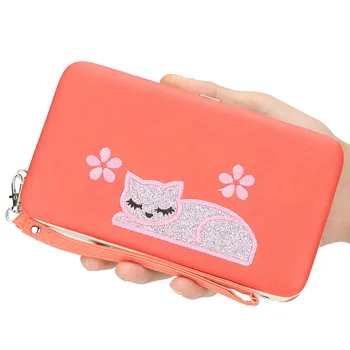 Fashion Pu Leather Women's Wallet Cute Student Wallet Pocket Long Purse Passport Cover For Female Card Holder Purse 
Fashion Pu Leather Women's Wallet Cute Student Wallet Pocket Long Purse Passport Cover For Female Card Holder Purse