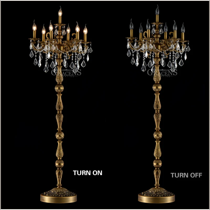 Classic 7 Lights Crystal Floor Lamp, Floor Stand Light Fixture Cristal Lustre Candelabra Standing Lamp Centerpiece
Classic 7 Lights Crystal Floor Lamp, Floor Stand Light Fixture Cristal Lustre Candelabra Standing Lamp Centerpiece