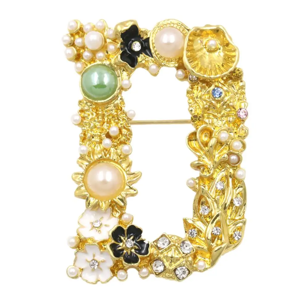 Pearl English Letter D Brooches for Women Exquisite Brooch Pin Creative Jewelry Clothing Bag Accessories
Pearl English Letter D Brooches for Women Exquisite Brooch Pin Creative Jewelry Clothing Bag Accessories