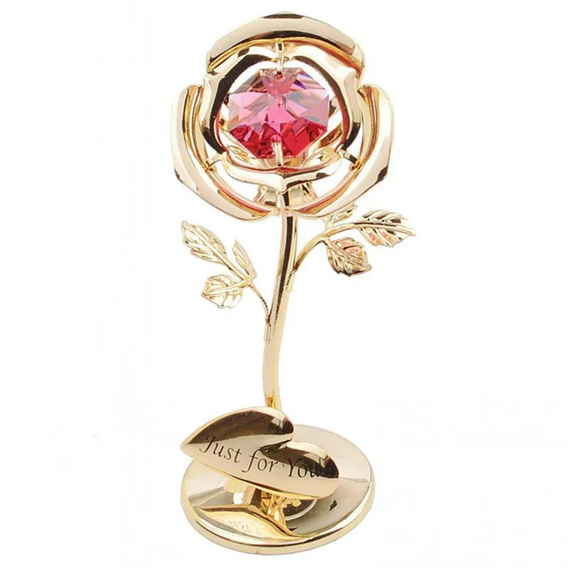 1PC Alloy Crystal Flower Rose Valentine's Day Gift Box Diamond Gold Rosy Flower Branch 83MM Just for You Special Rose Miniature
1PC Alloy Crystal Flower Rose Valentine's Day Gift Box Diamond Gold Rosy Flower Branch 83MM Just for You Special Rose Miniature