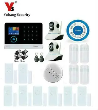 Yobang Security Wireless IOS Android App Control HD Camera Network Surveillance Touch Keypad WIFI GSM Voice Prompt Alarm System
Yobang Security Wireless IOS Android App Control HD Camera Network Surveillance Touch Keypad WIFI GSM Voice Prompt Alarm System