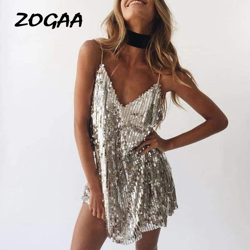 ZOGAA Elegant Women Dresses Spring Halter Neckline Low Cut and Sequins V Neck Strappy Bodycon Ladies Mini Fashion party dress
ZOGAA Elegant Women Dresses Spring Halter Neckline Low Cut and Sequins V Neck Strappy Bodycon Ladies Mini Fashion party dress