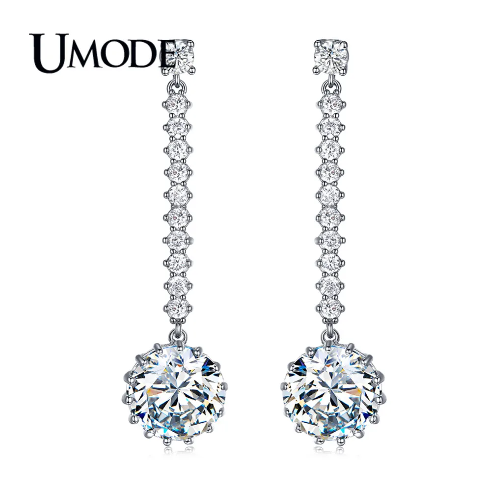 UMODE Fashion Round CZ Zirconia Long Drop Earrings for Women Cute Gift Brinco Femme Oorbellen Pendientes Mujer Moda 2018 AUE0380
UMODE Fashion Round CZ Zirconia Long Drop Earrings for Women Cute Gift Brinco Femme Oorbellen Pendientes Mujer Moda 2018 AUE0380
