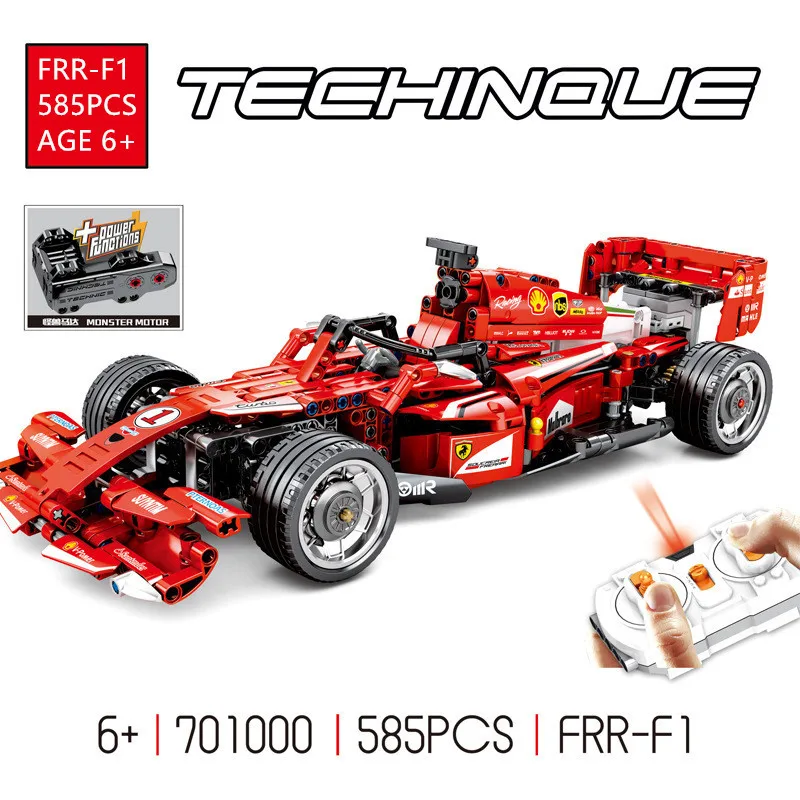 585Pcs FRR-F1 Technic Remote Control RC Racing Car Racer Electric Building Blocks Bricks Toys for Children legoinglys
585Pcs FRR-F1 Technic Remote Control RC Racing Car Racer Electric Building Blocks Bricks Toys for Children legoinglys