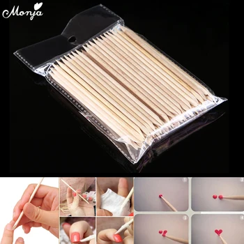 Monja 100Pcs Nail Art Dual End Wood Stick Cuticle Pusher Remove Clean Dead Skin Edge Trimmer Rhinestone Bead Sequin Dotting Tool
Monja 100Pcs Nail Art Dual End Wood Stick Cuticle Pusher Remove Clean Dead Skin Edge Trimmer Rhinestone Bead Sequin Dotting Tool