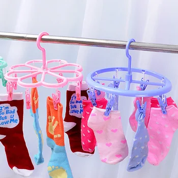 1PCs Folding Drying Rack Underwear Socks Clip Multi-functional Clothes Plastic Round Tie Hanger Hook Laundry Tools Hanging Sock 
1PCs Folding Drying Rack Underwear Socks Clip Multi-functional Clothes Plastic Round Tie Hanger Hook Laundry Tools Hanging Sock