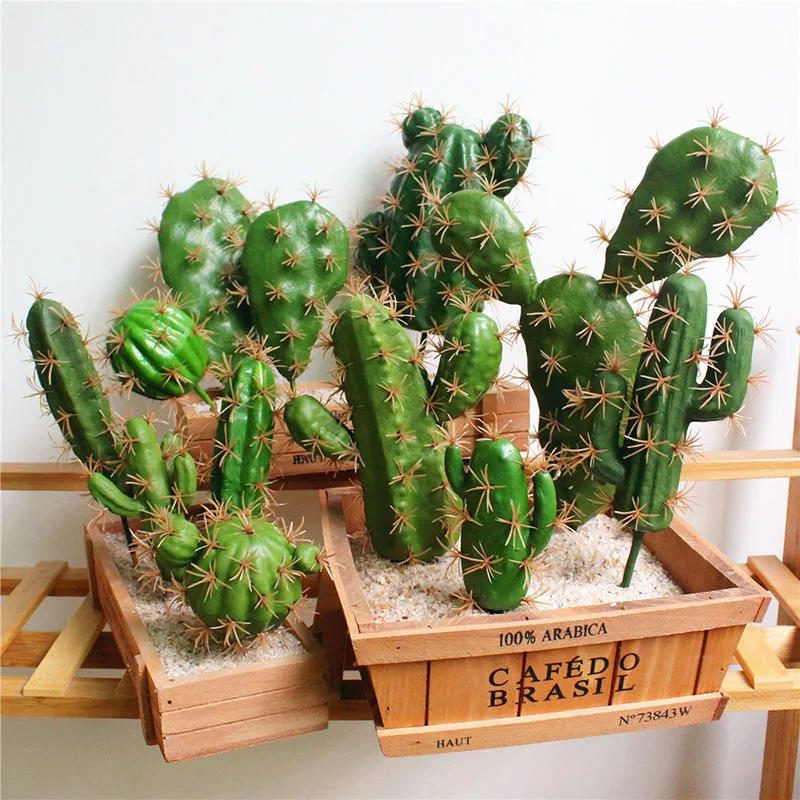 1pc Artificial Cactus Succulents Plant Fake Flower For DIY Home Garden Floral Decor Cactus Miniature Landscape Decoration Hot
1pc Artificial Cactus Succulents Plant Fake Flower For DIY Home Garden Floral Decor Cactus Miniature Landscape Decoration Hot