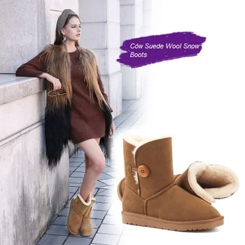 New winter snowshoe female genuine leather short boots cowhide thick wool men's short boots anti-skid cotton shoes GOOD QUALITY
New winter snowshoe female genuine leather short boots cowhide thick wool men's short boots anti-skid cotton shoes GOOD QUALITY