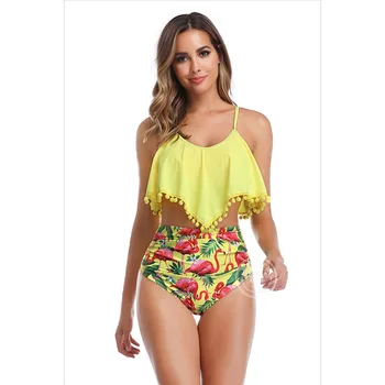 2019 New Style High Waist Sexy Ruffle Trim Swimsuit Female Bikini Swimsuit Brazilian Swimwear Summer Vacation Clothes
2019 New Style High Waist Sexy Ruffle Trim Swimsuit Female Bikini Swimsuit Brazilian Swimwear Summer Vacation Clothes