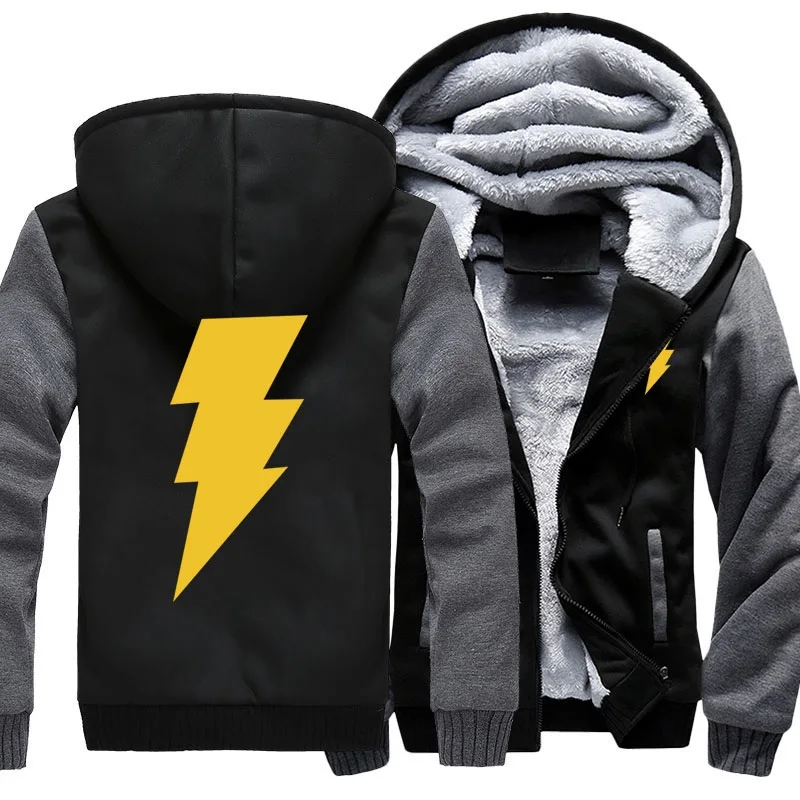 Men's Thicken Hoodie Superhero Shazam Printed Zip Up Jacket Sweatshirts Coat Adults Womem Casual Warm Fleece Hooded US SIZE
Men's Thicken Hoodie Superhero Shazam Printed Zip Up Jacket Sweatshirts Coat Adults Womem Casual Warm Fleece Hooded US SIZE