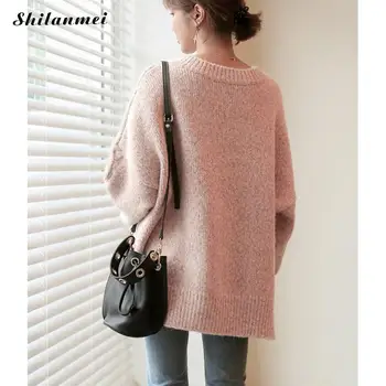 Autumn Women Sweater 2019 Long Sleeve Winter Knitted Pullover Jumper V Neck Loose Causal Sweaters Oversized Fashion Pull Femme
Autumn Women Sweater 2019 Long Sleeve Winter Knitted Pullover Jumper V Neck Loose Causal Sweaters Oversized Fashion Pull Femme