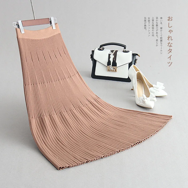 Knitted skirts long new fund 2018 autumn winters gradual change A word skirt pleated skirts Knitted fashionable woman skirt
Knitted skirts long new fund 2018 autumn winters gradual change A word skirt pleated skirts Knitted fashionable woman skirt