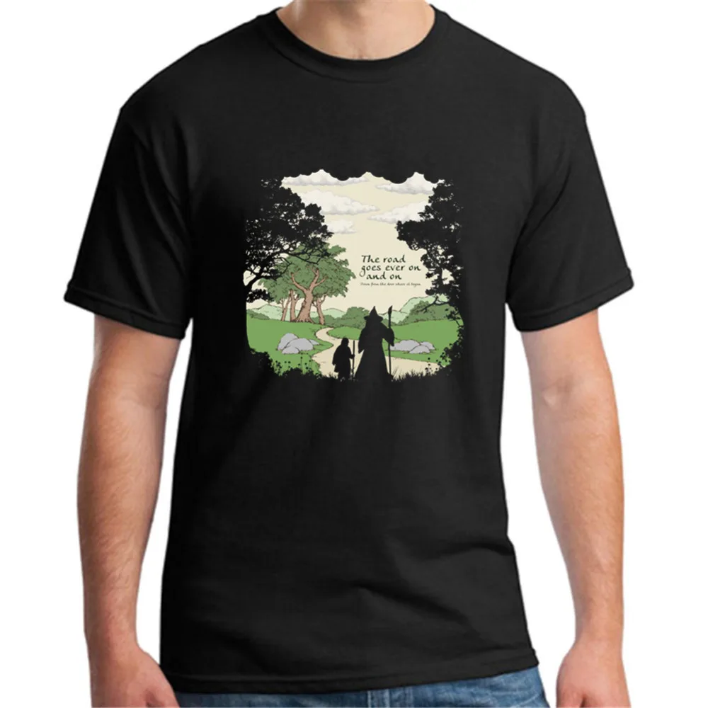 2019 New Summer Trend men's Vogue Design T-shirt Lord Of The Rings The Road Goes short Sleeve tee Printed Casual O-neck Clothes
2019 New Summer Trend men's Vogue Design T-shirt Lord Of The Rings The Road Goes short Sleeve tee Printed Casual O-neck Clothes
