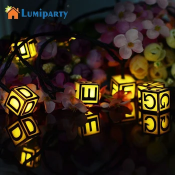 LumiParty 30Pcs LED Solar Power Letter Light String Rechargeable Square Cube IP65 Outdoor Christmas Party Decoration Lighting
LumiParty 30Pcs LED Solar Power Letter Light String Rechargeable Square Cube IP65 Outdoor Christmas Party Decoration Lighting