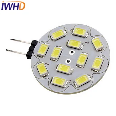 

IWHD 10pcs/lot G4 LED 12v Bulb 2W 200LM LED Bulb SMD5730 LED Bi-pin Light 3000K/6000K Clear/Milky Cover High Bright Spotlight