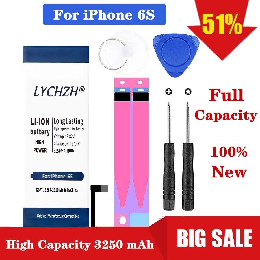 2019 New Arrival 3250mAh For Apple iPhone 6S Battery Iphone6S Cellphone with Gift Tools with Sticker
2019 New Arrival 3250mAh For Apple iPhone 6S Battery Iphone6S Cellphone with Gift Tools with Sticker