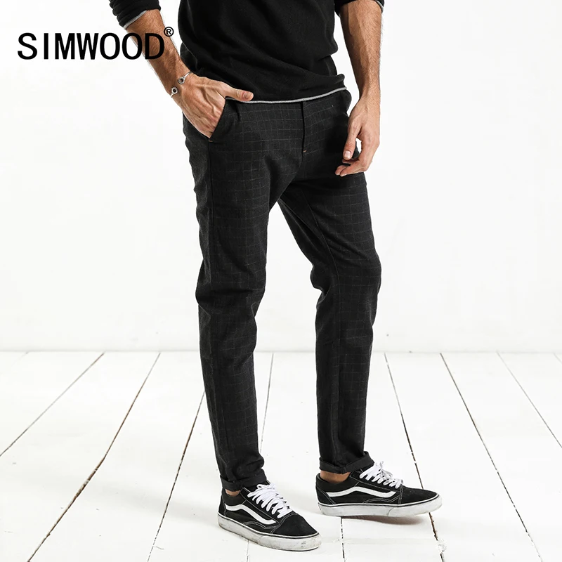 SIMWOOD 2019 autumn New Check Plaid Pants Men Smart Casual Slim Fit Trousers High Quality Plus Size Brand Clothing XC017052
SIMWOOD 2019 autumn New Check Plaid Pants Men Smart Casual Slim Fit Trousers High Quality Plus Size Brand Clothing XC017052