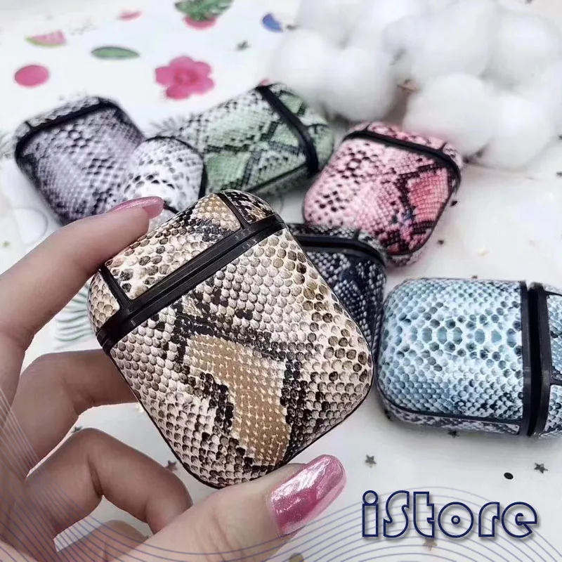 For Airpods Cover Apple Wireless Bluetooth Headset Charging Cover Protective Cover PU Material Snake skin texture Pack
For Airpods Cover Apple Wireless Bluetooth Headset Charging Cover Protective Cover PU Material Snake skin texture Pack