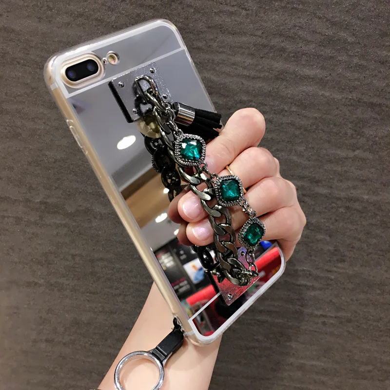 Diamond bracelet chain tassel mirror phone case cover For Huawei P10 P20 Lite Plus Y5 Y6 Y9 2017 2018 Mate 9 10 20 lite Pro
Diamond bracelet chain tassel mirror phone case cover For Huawei P10 P20 Lite Plus Y5 Y6 Y9 2017 2018 Mate 9 10 20 lite Pro