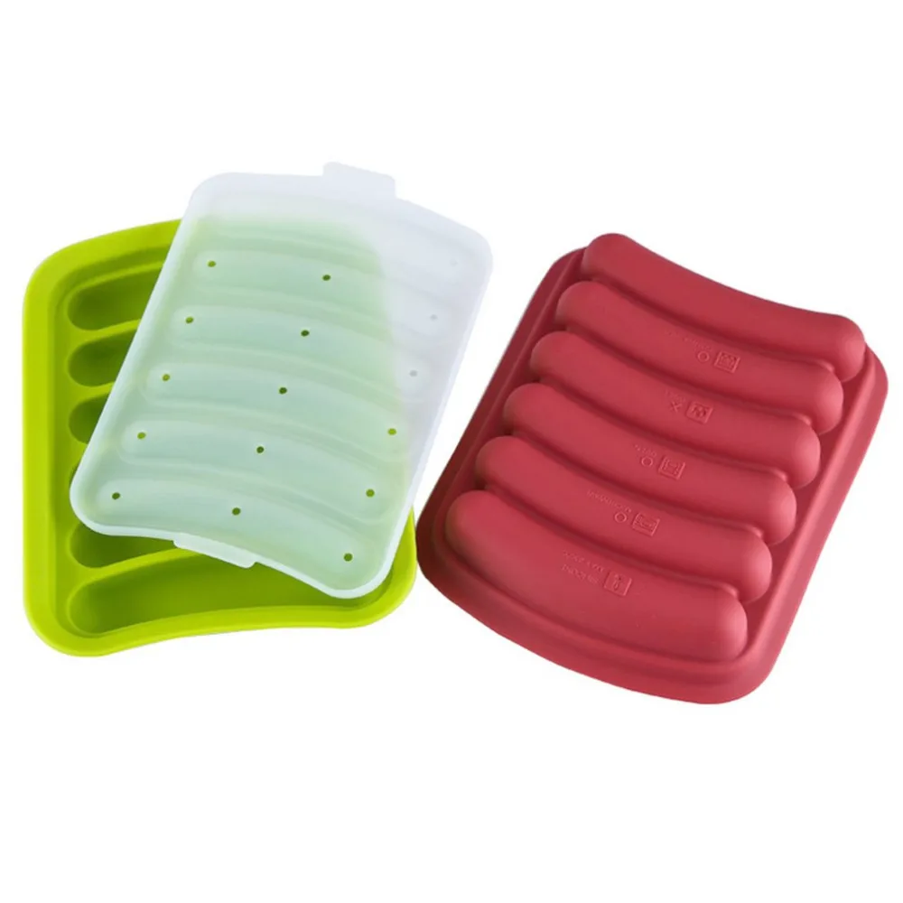 DIY Sausage Making Mold Silicone Homemade Burger Hot Dog Maker Mould With 6 Cavity Patty Makers Microwave Oven Kitchen Gadgets
DIY Sausage Making Mold Silicone Homemade Burger Hot Dog Maker Mould With 6 Cavity Patty Makers Microwave Oven Kitchen Gadgets