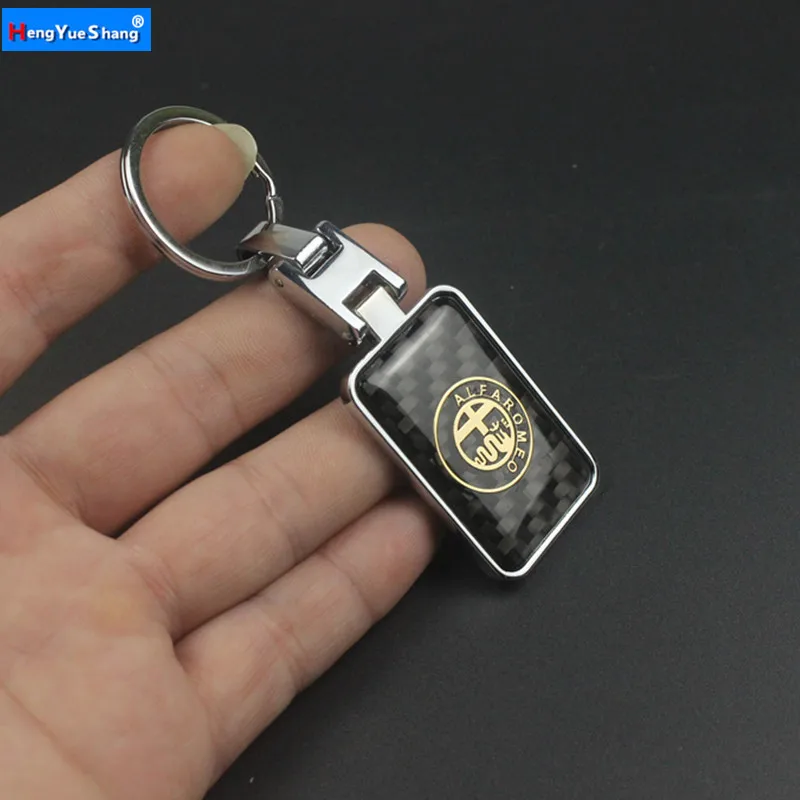 1pcs Metal carbon fiber Car Logo Key Ring Keyring Keychain For Alfa Romeo 156 166 159 ALFA GT Giulietta Mito Spider Car styling
1pcs Metal carbon fiber Car Logo Key Ring Keyring Keychain For Alfa Romeo 156 166 159 ALFA GT Giulietta Mito Spider Car styling