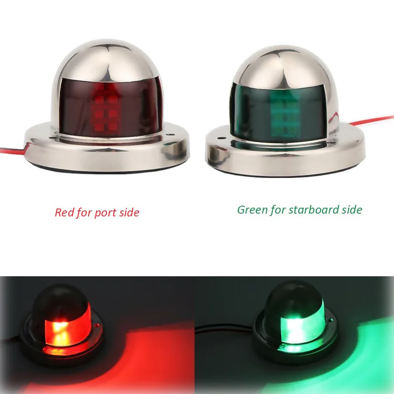 2X 8 LED Marine Bow Boat Yacht Navigation Bow Light 12V Stainless Steel Sailing Signal Lamp Green Red with Screws Waterproof
2X 8 LED Marine Bow Boat Yacht Navigation Bow Light 12V Stainless Steel Sailing Signal Lamp Green Red with Screws Waterproof