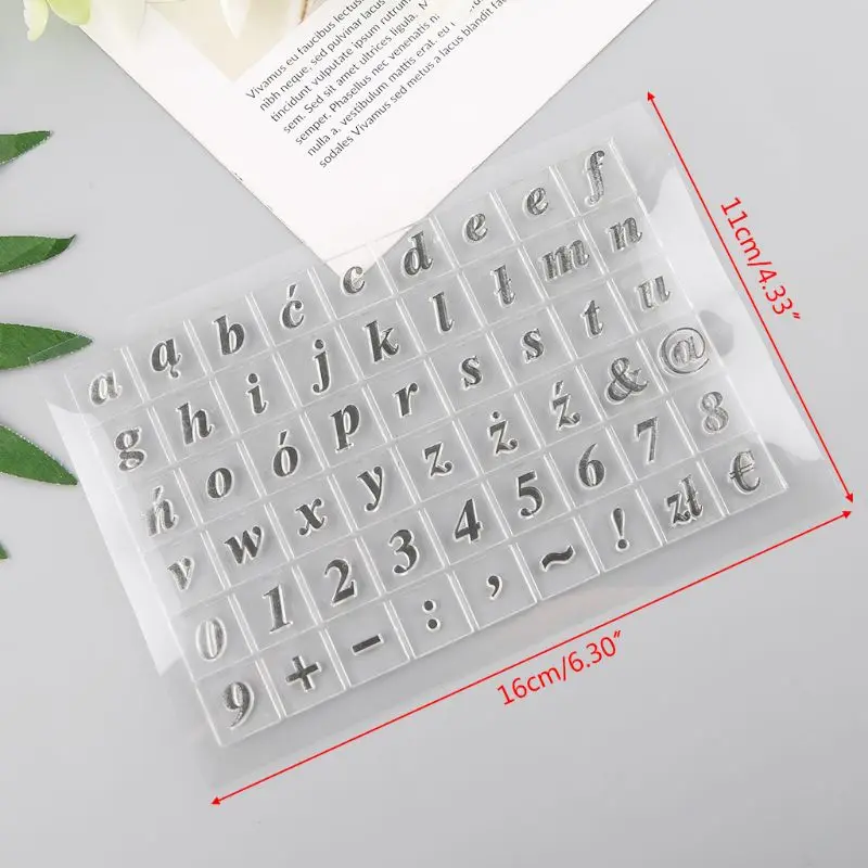 Alphabet Numbers Silicone Clear Seal Stamp DIY Scrapbooking Embossing Photo Album Decorative Paper Card Craft Art Handmade Gift
Alphabet Numbers Silicone Clear Seal Stamp DIY Scrapbooking Embossing Photo Album Decorative Paper Card Craft Art Handmade Gift
