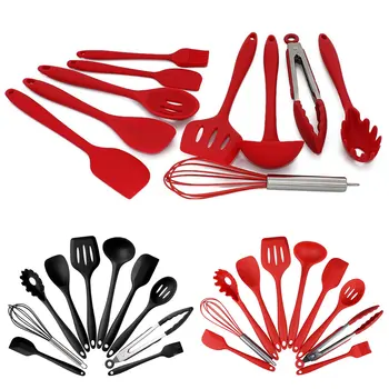 Silicone non-stickware cutlery set kitchen cooking spoon pot shovel egg blender cutlery cooking tools accessories supplies10pcs
Silicone non-stickware cutlery set kitchen cooking spoon pot shovel egg blender cutlery cooking tools accessories supplies10pcs
