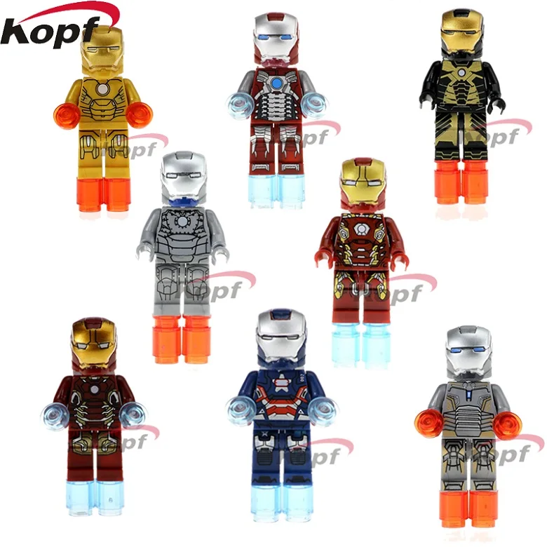 XH 027-034 Wars Building Blocks Custom Armored Iron Man Suit War Machine Inspired Bricks Doll Action Gift Toys For Children
XH 027-034 Wars Building Blocks Custom Armored Iron Man Suit War Machine Inspired Bricks Doll Action Gift Toys For Children